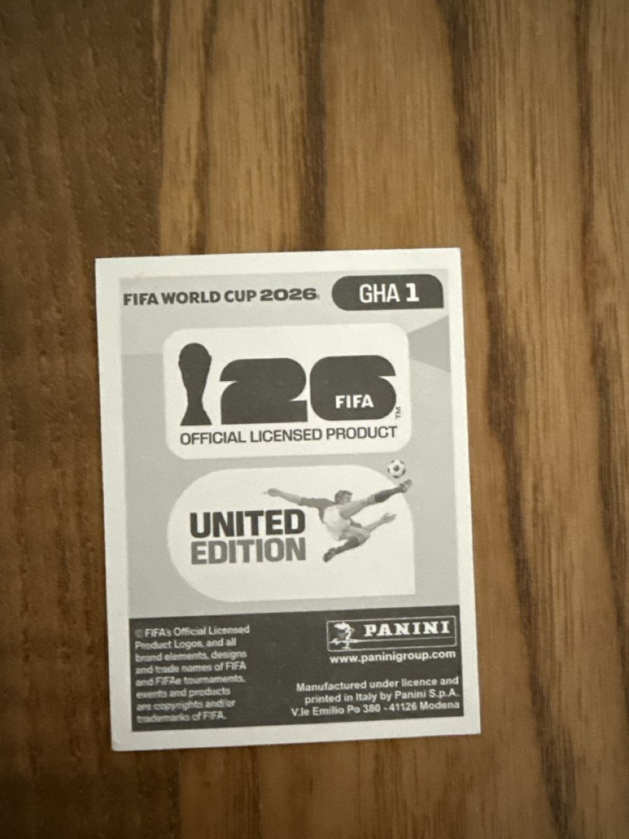 Panini Carte collezionabili: FIFA WM 2026 Sticker Ghana 1 – Usato da Frenkendorf venduto da emi_jg7b 1