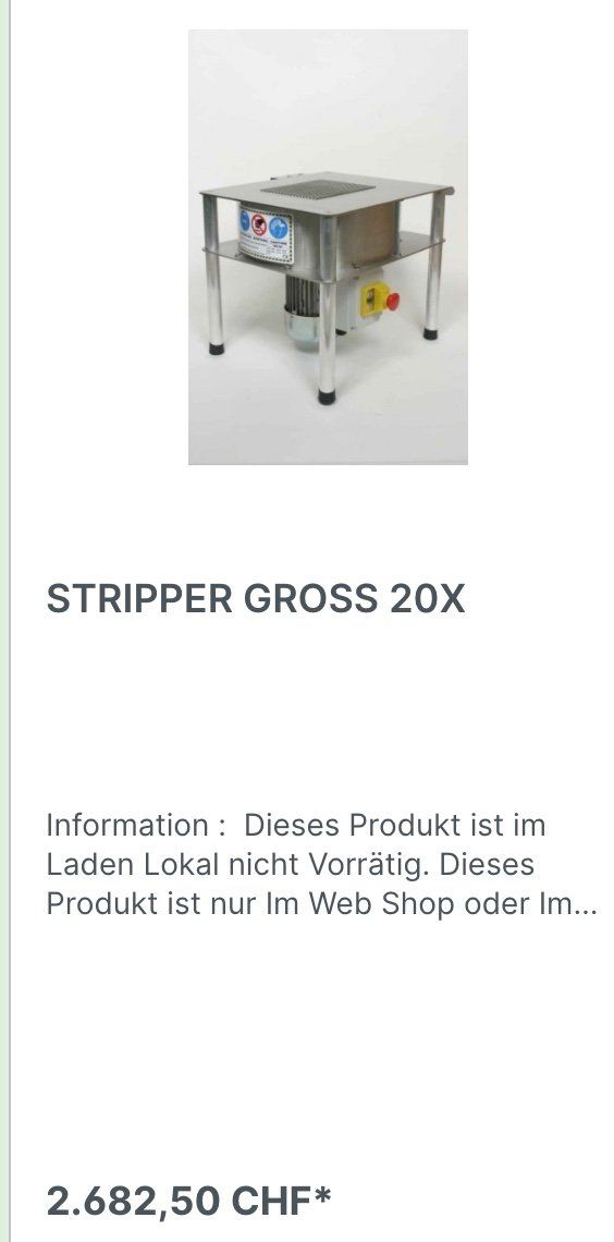 Tutte le macchine: Trimmer Erntemaschine Stripper – Usato da Benzenschwil venduto da p-a-m-o-s