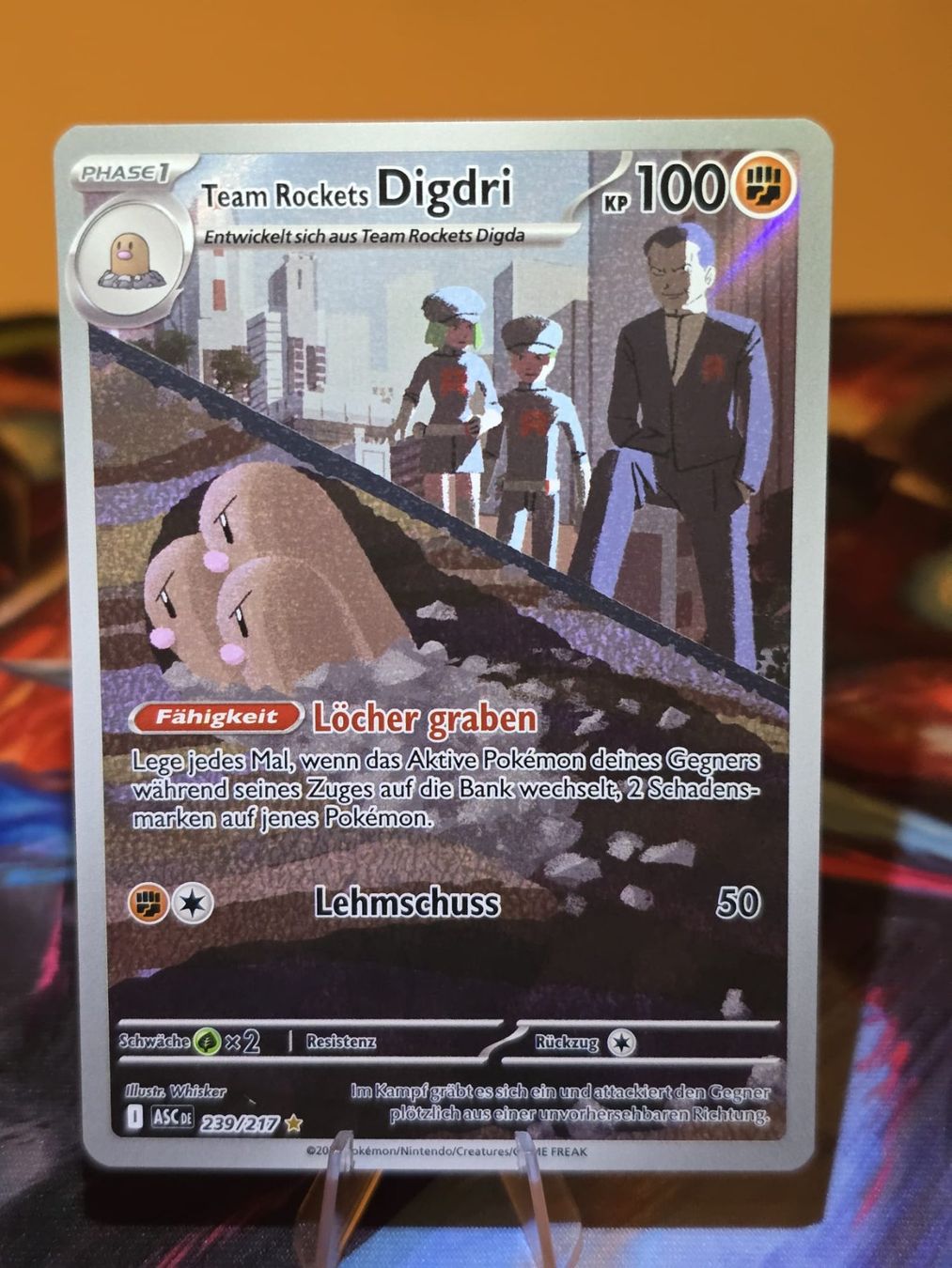 Pokémon Sammelbilder & Trading cards: Team Rockets Digdri (ASC 239) – Gebraucht aus Lenzburg von AkuyakuTCG