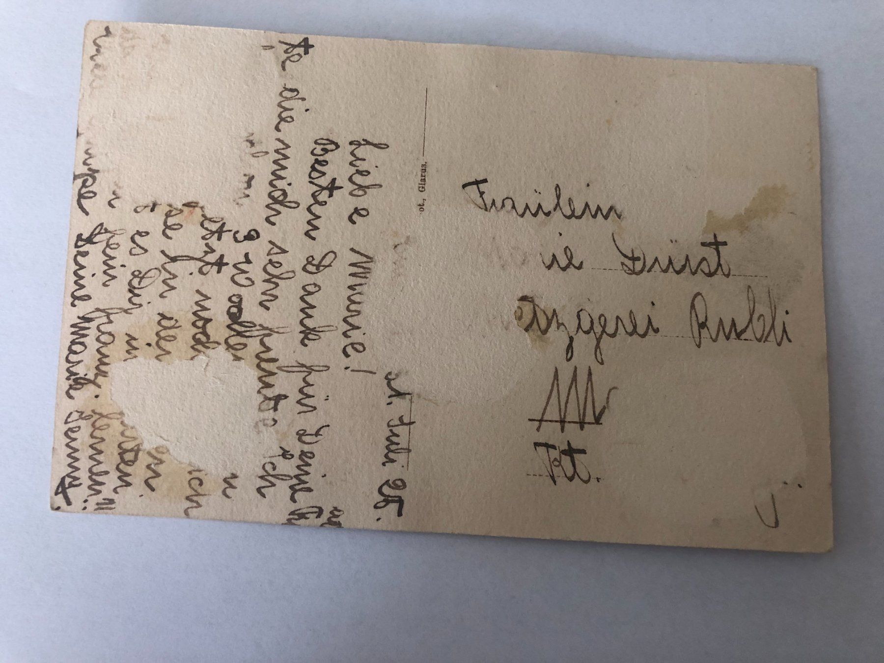 Cartes postales: Ansichtskarte Sernftalbahn Tschingelhörner 1925 – D'occasion à Pfäffikon ZH par Waltoversand 1