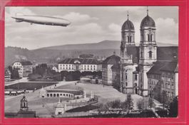 EINSIEDELN, KLOSTER MIT LUFTSCHIFF GRAF ZEPPELIN, 3.8.1931