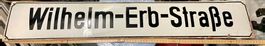 Emailschild/Strassenschild/Willhelm-Erb-Strasse/Antik