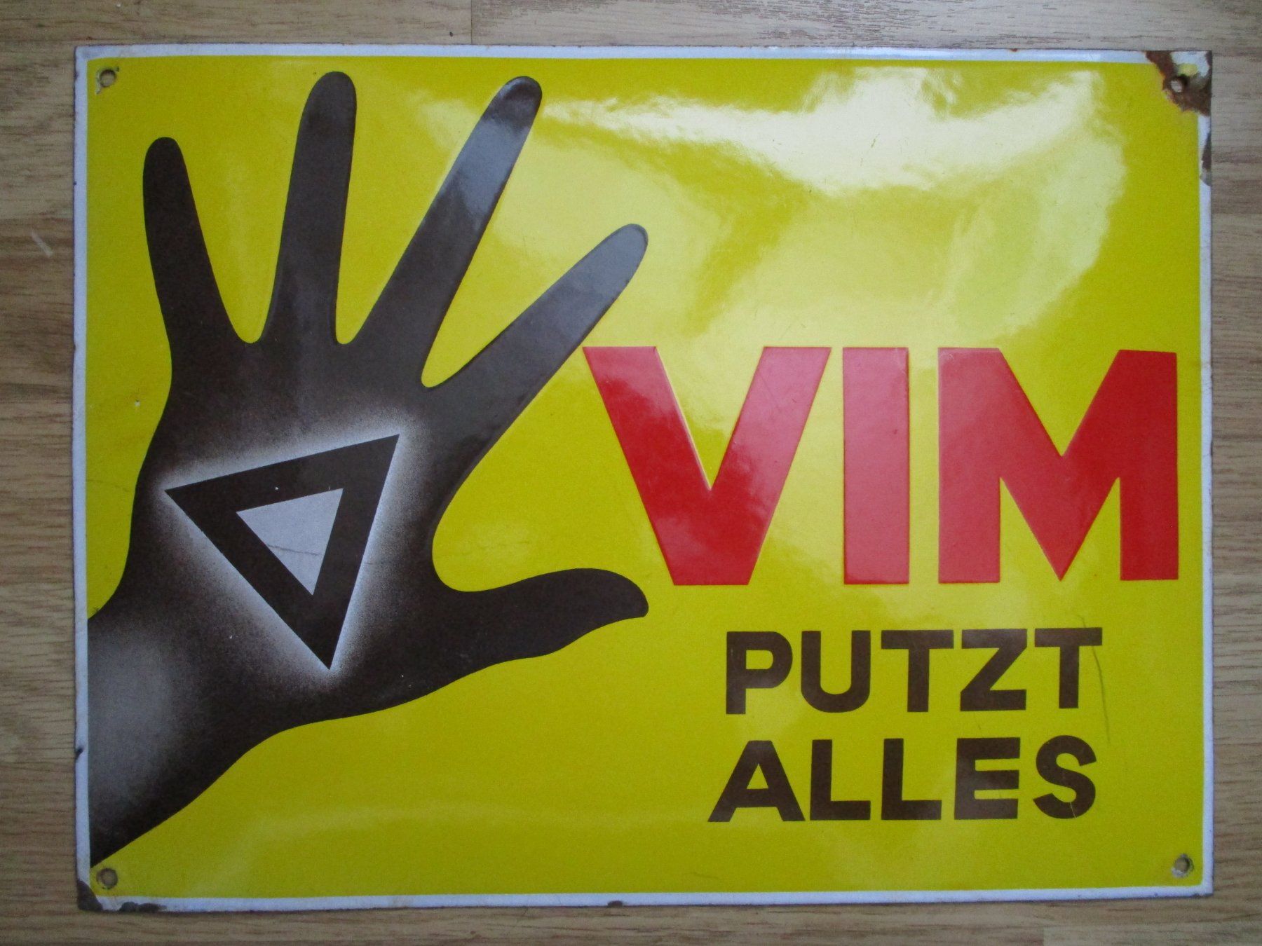 Ecriteaux: Emailschild  VIM PUTZT ALLES – D'occasion à Heimberg par Lupo57