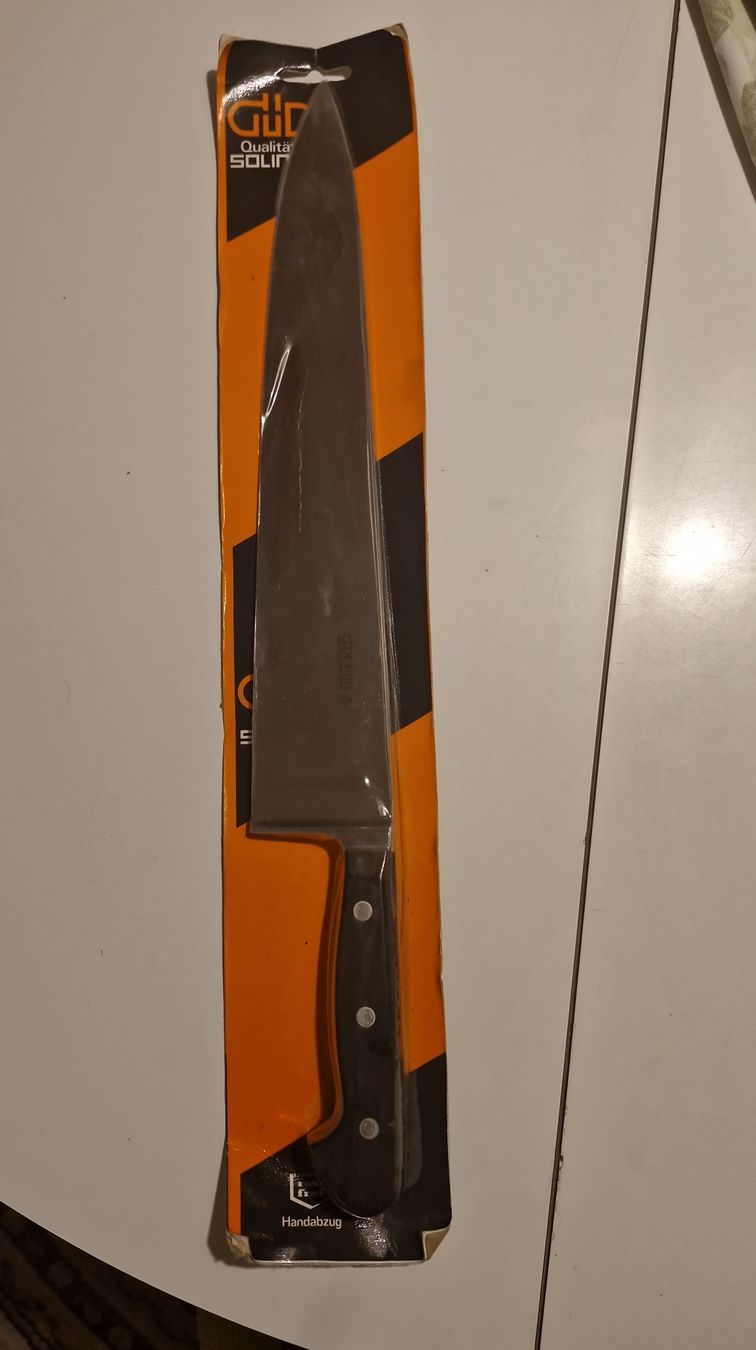 Solingen Küchenmesser: GÜDE Solingen Grosses Küchenmesser 31cm neu – Neu und originalverpackt aus Bottmingen von mbrunetti1