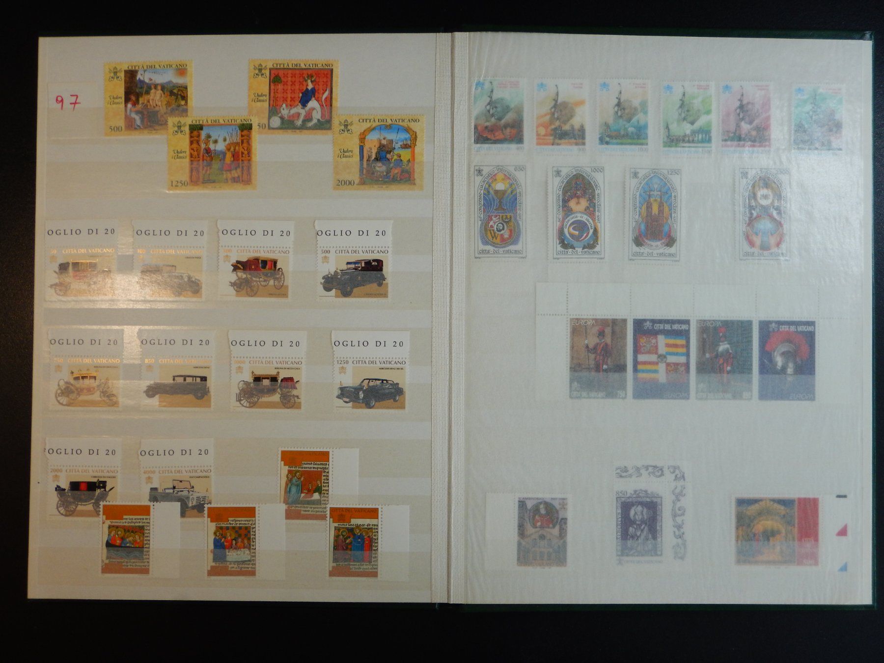 Tutti i francobolli: Vatikan Sammlung 1987-1998 ** – Usato da Zürich venduto da Muehlekauf 6