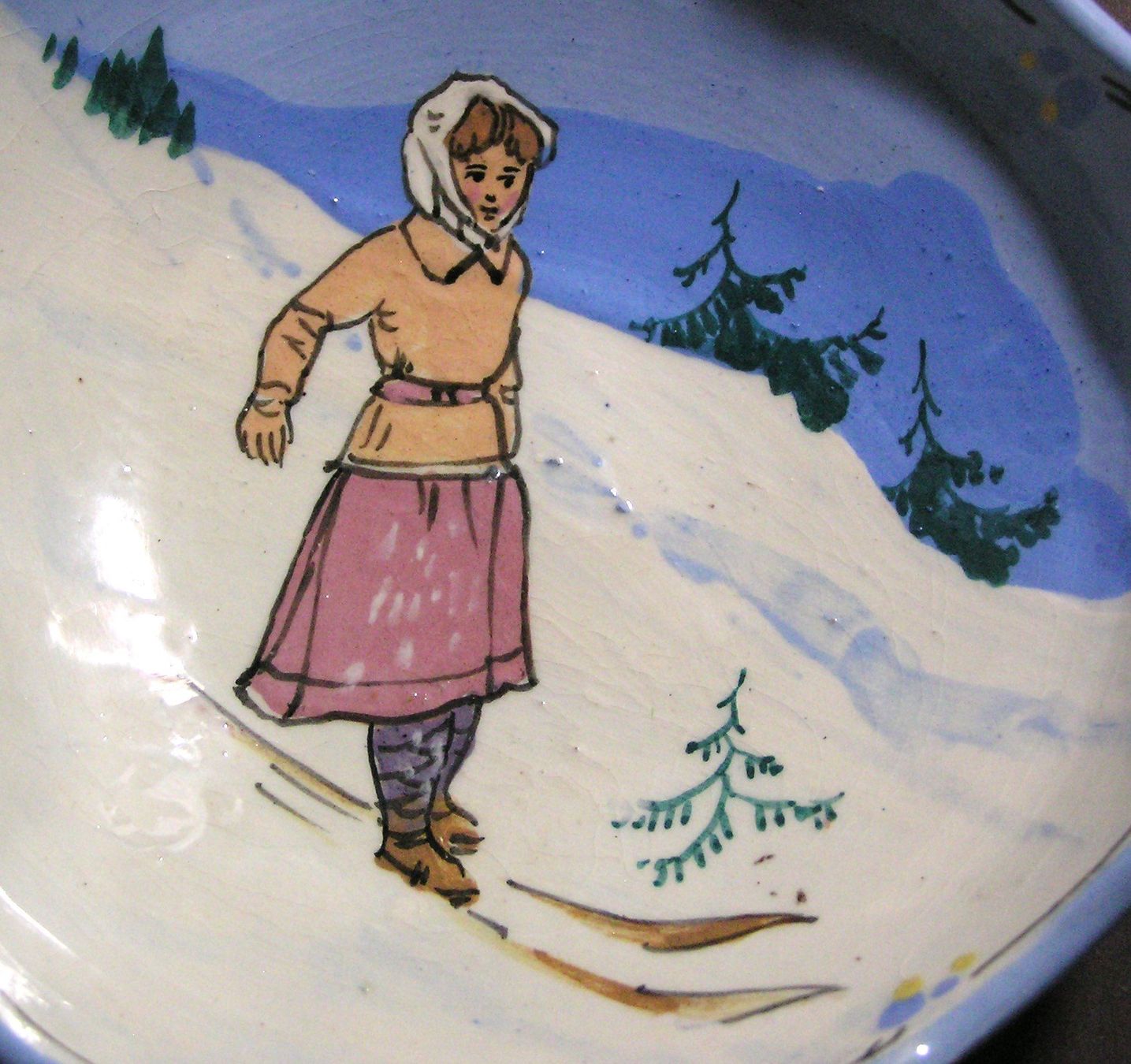 Coupes: SELTENE MAJOLIKA SCHALE THOUNE LODER-EYER – D'occasion à Grenchen par Antique-hunter 1