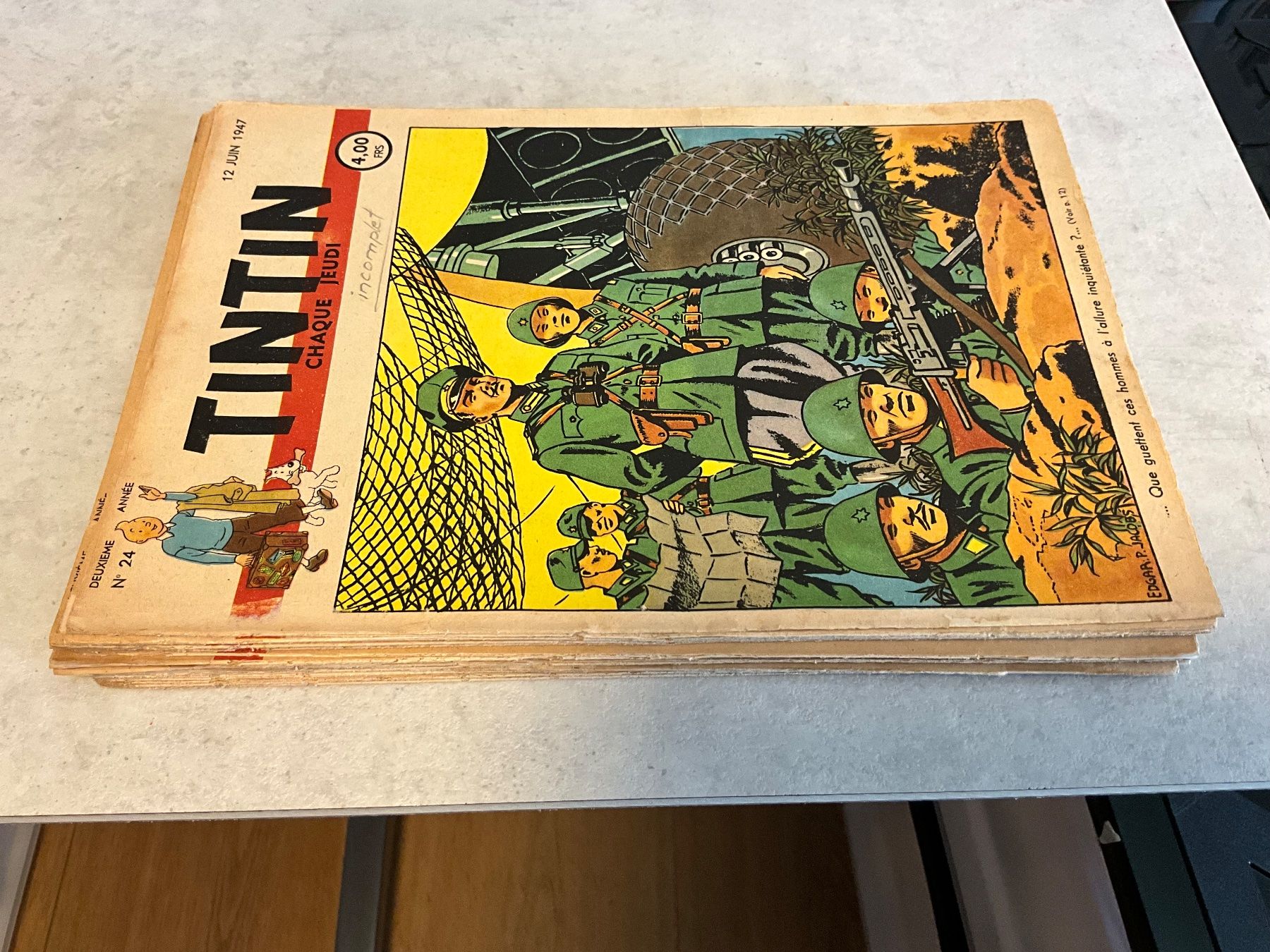 Fumetti: 27 x Tintin (Journal de) 1947 – Usato da Agriswil venduto da Ueli03 3