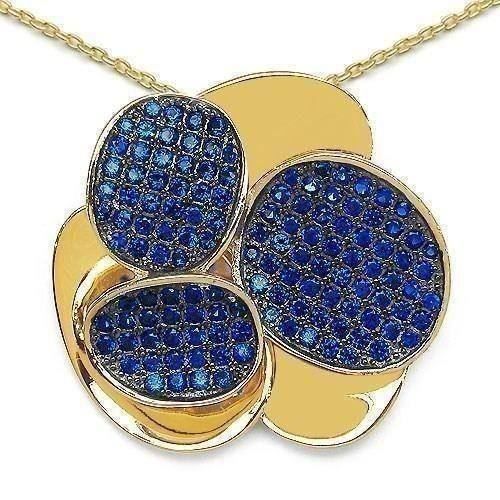 Anhänger: BLUE CUBIC ZIRCONIA   Anhänger +Kette – Neu und originalverpackt aus Berg TG von marta970
