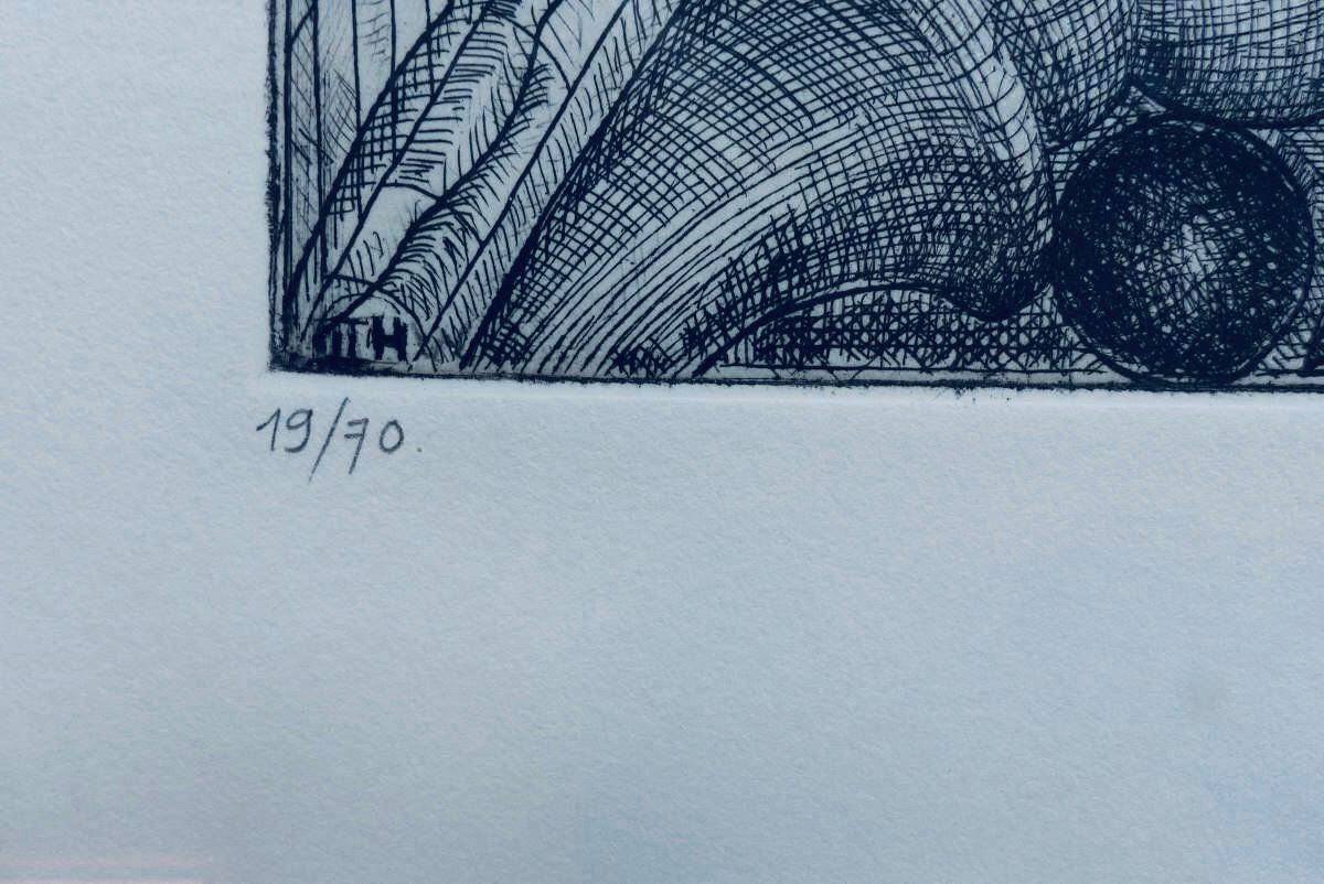 Grafica & Litografie: Bernhard Luginbühl, Radierung – Usato da Einsiedeln venduto da artgallery59 5
