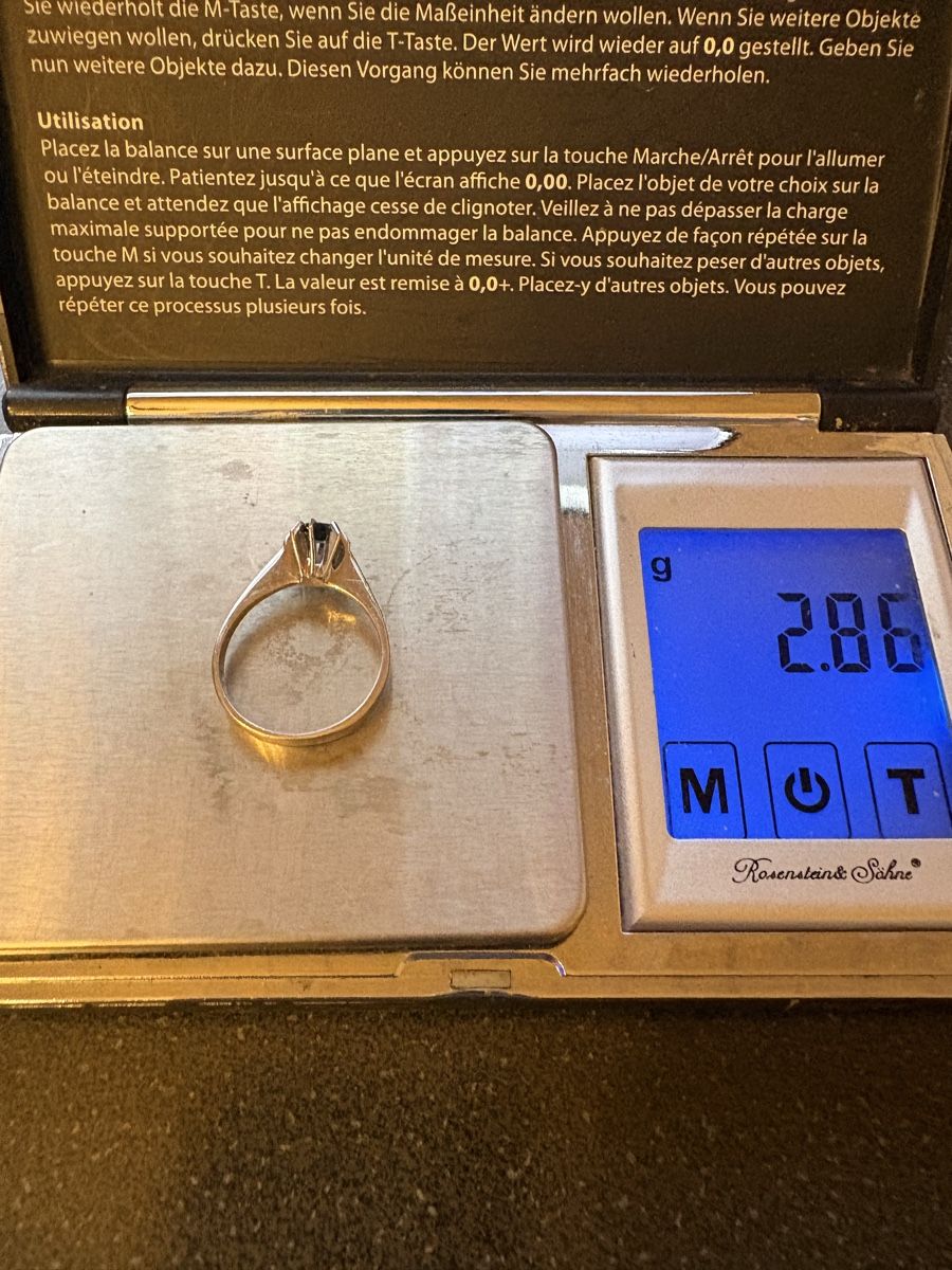 Ringe: 750 wg Saphir Ring  – Gebraucht aus Murten von Tzaugg 3