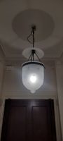Lampe suspension verre dépoli 35 cm H 90 cm