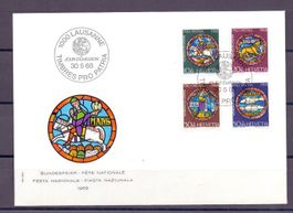 CH FDC Pro Patria Satz 1968