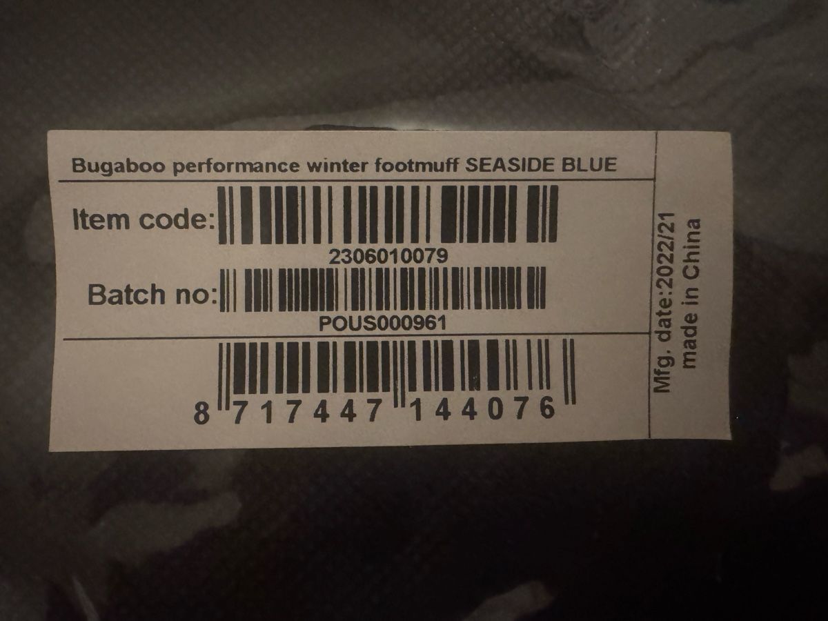 Bugaboo Sacchi a pelo: Bugaboo Performance Winterfussack Seaside Blue - wie neu – Usato da Oberwil-Lieli venduto da smintorange 3