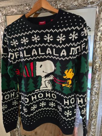 Schöner Strickpullover Snoopy, Peanuts Gr. S