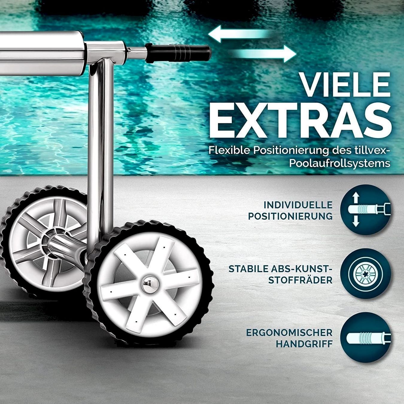 Piscine: tillvex Pool Aufroller 3 - 5,70 m – Nuovo e nell'imballaggio originale da Bottighofen venduto da zaap 2