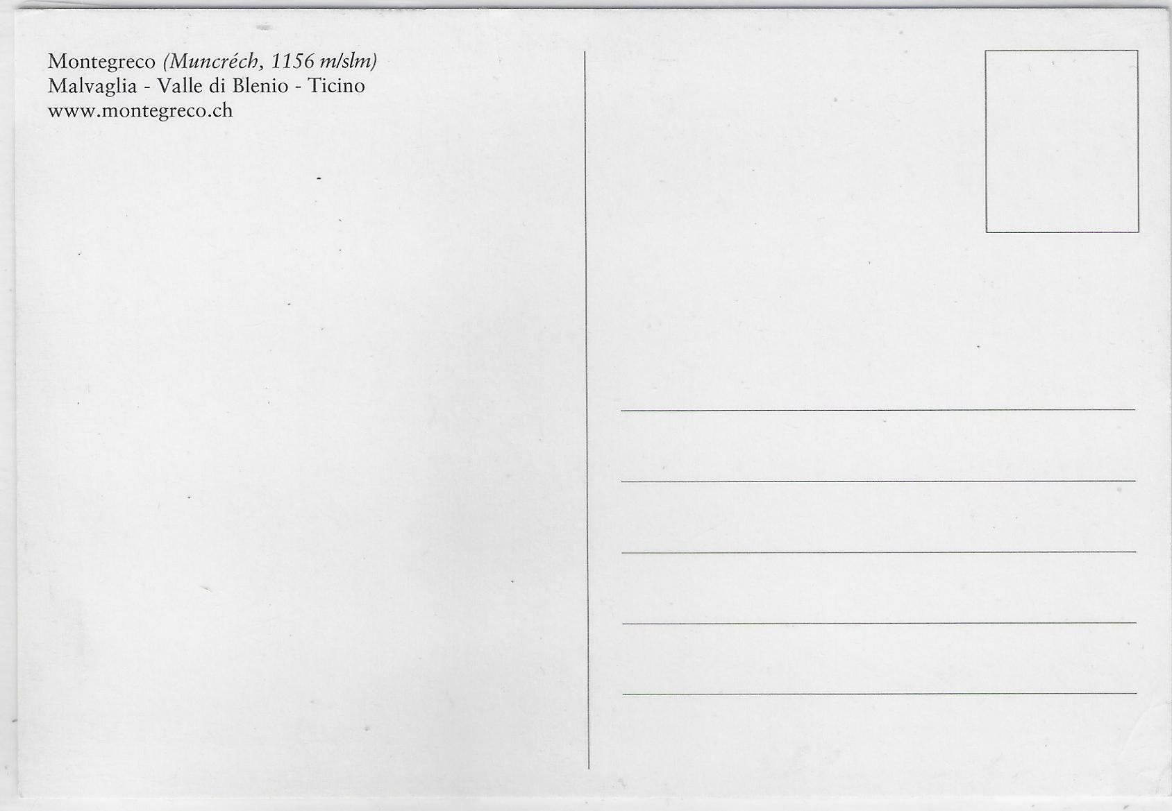 Cartoline postali: Montegreco! - Malvaglia - Valle di – Antico da Ettingen venduto da Kartenplanet 1