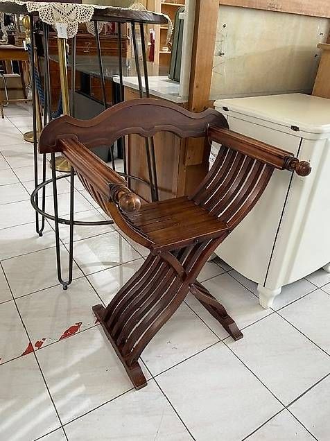 Sessel: Klappbarer Scherensessel – Gebraucht aus Neuhausen am Rheinfall von galleria13