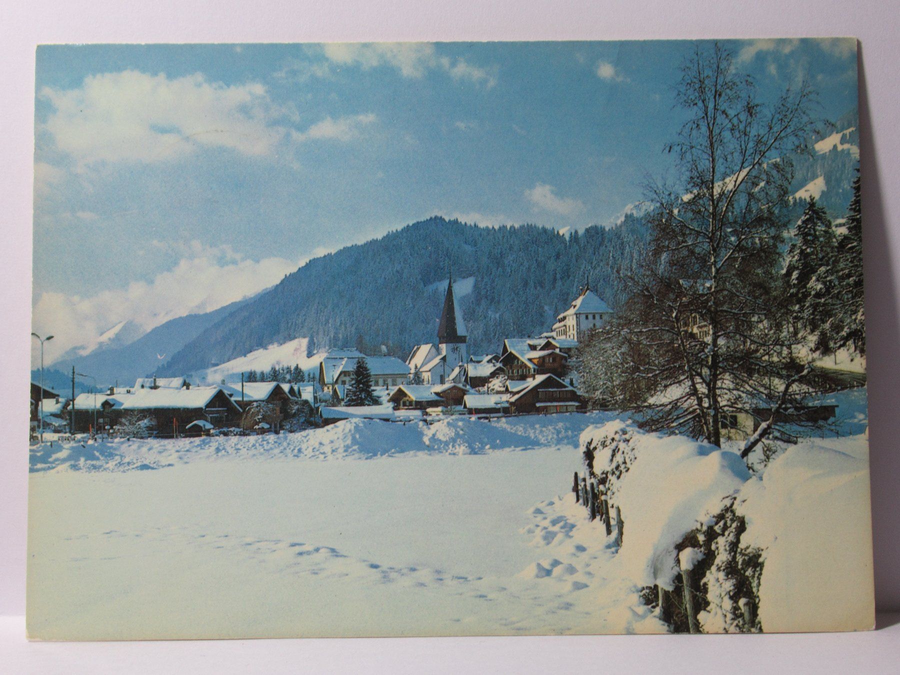 Cartoline postali: Saanen , Kirche 1983 – Usato da Grenchen venduto da Bluemchen1900 1