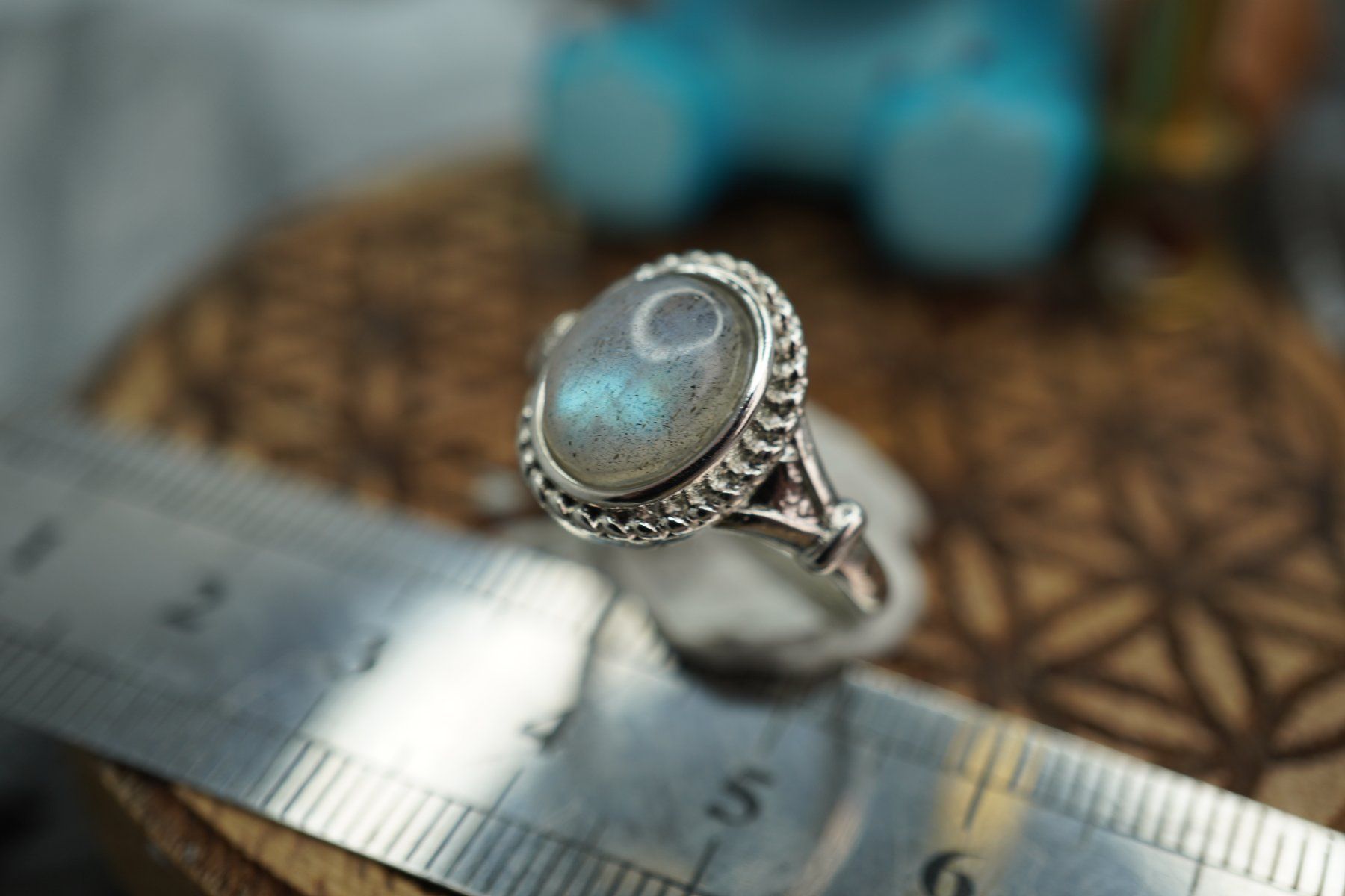 Minerali & Pietre curative: Labradorit     ring Grösse  Variabel     (Räumung!) – Nuovo e nell'imballaggio originale da Eschenbach SG venduto da topstone