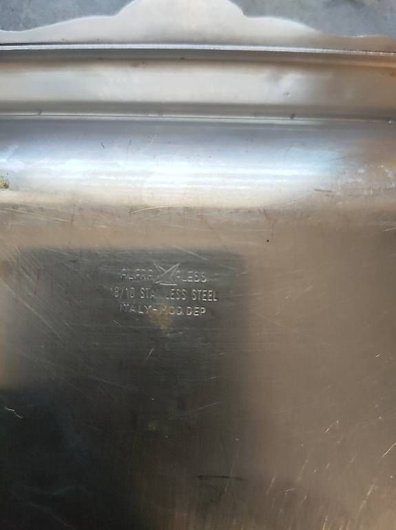 Piatti di portata: Vassoio da servizio in acciaio inox – Usato da Agno venduto da ant_tx57 2