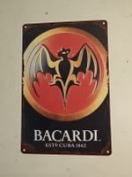 Blechschild von Bacardi, Vintage-Look, Deko. (nov401)