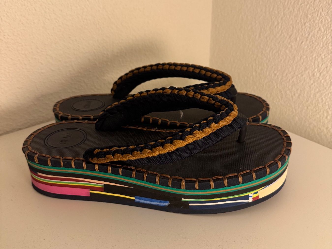 Chloé Scarpe da donna: Chloe  Flip-Flops Gr. 39  Plateau Geflochten – Nuovo (secondo la descrizione) da Zürich venduto da Kawie 1