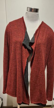 Esprit Viscose Strickjacke Rot/Schwarz, Gr. L, Top!