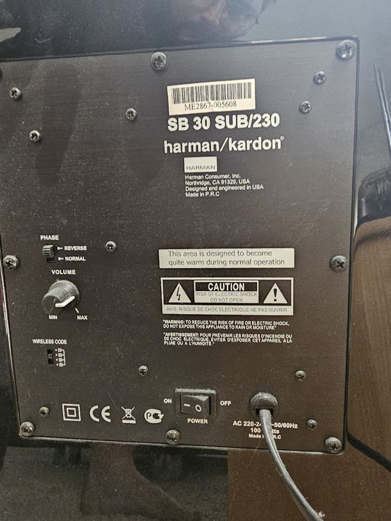 Harman/Kardon SB 30 CNTR inkl. Sub Kaufen auf Ricardo