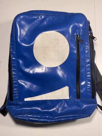 Freitag F306 HAZZARD Rucksack, Blau/Weiss, Top Zustand!