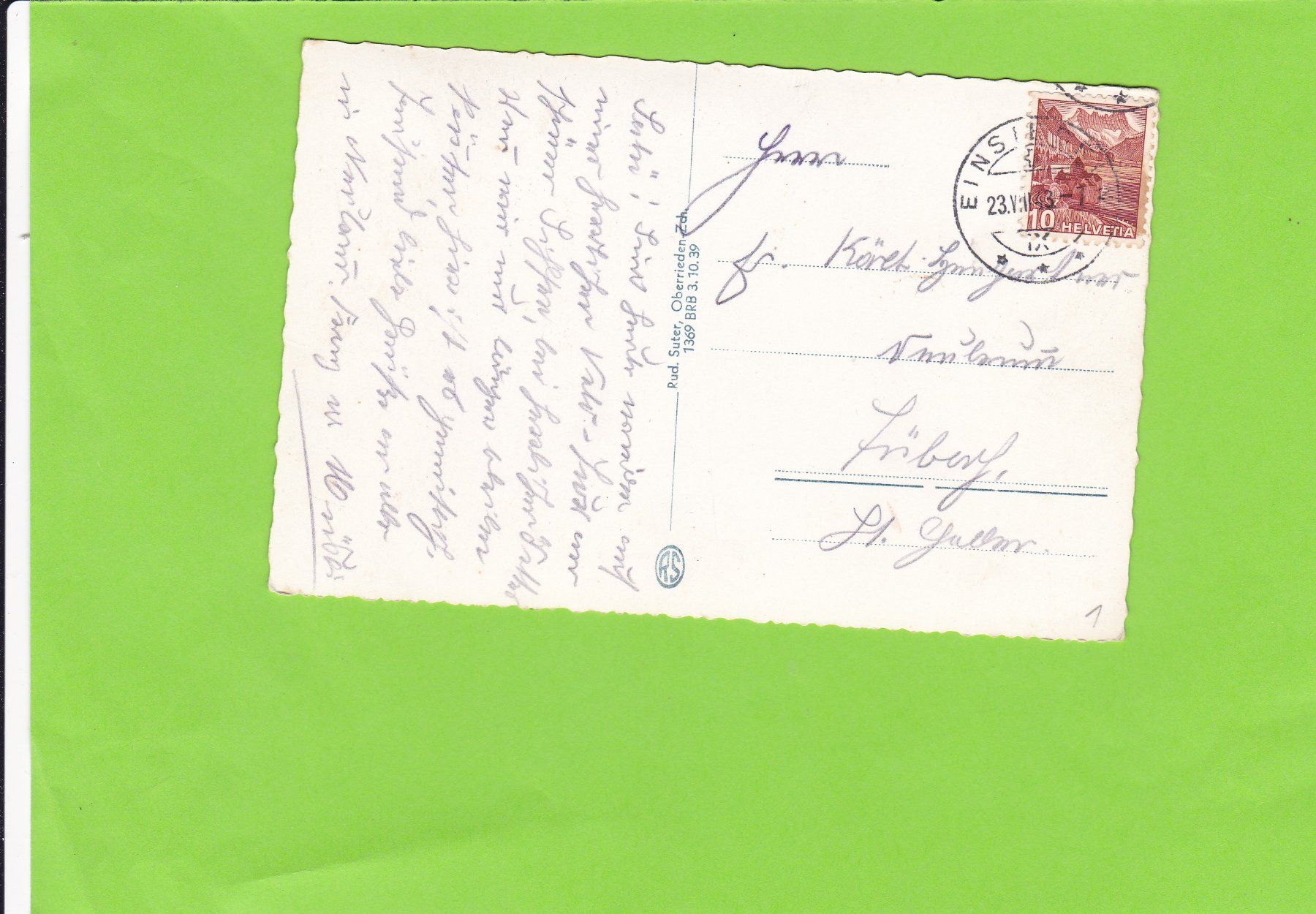 Cartoline postali: Am Sihlsee – Usato da St. Peterzell venduto da neckertal 1