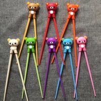 Essstäbchen für Kinder 1 Stück (Übungsstäbchen) Oranger Bär