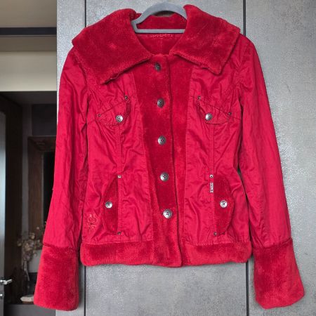 🐸 NILE WENDEJACKE MIT SCHALKRAGEN PLÜSCH KUSCHLIG WIE NEU