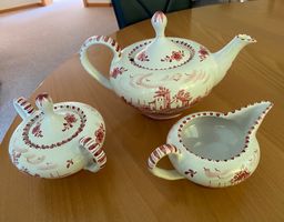 Tee-Service in Porzellan von Querrieri Murano