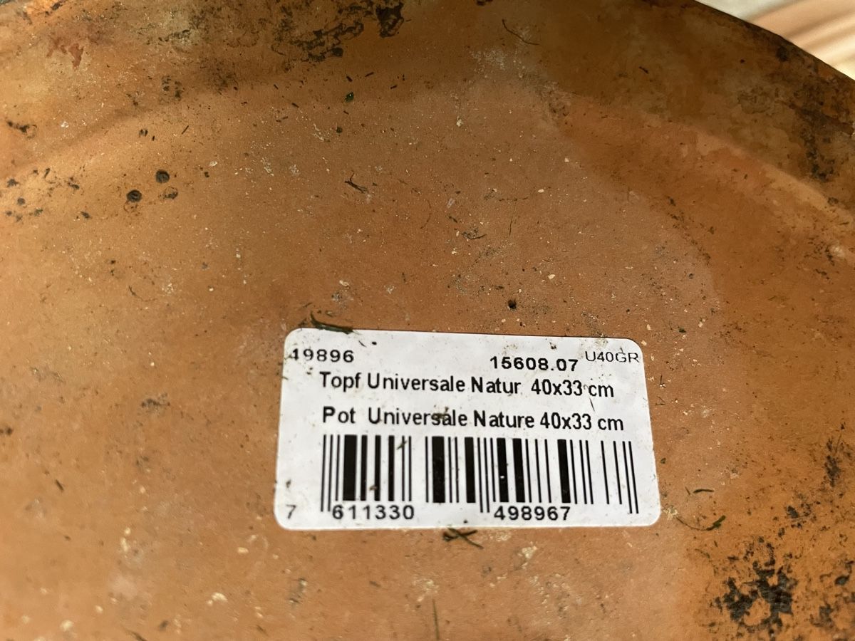 Vasi per fiori: Terracotta Topf 40 cm Durchmesser  – Usato da Kölliken venduto da Michi180 1