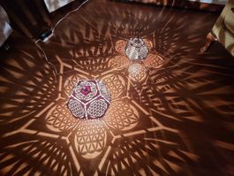 nachhaltige Lampe "Blume des Lebens" – Magisches Lichtspiel