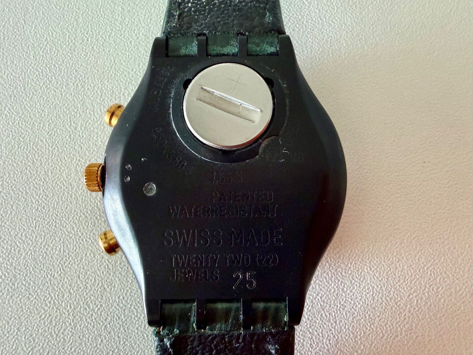 Swatch Uhren: SWATCH Chrono "RollerBall", SCB107, Full set 1990, new strap – Neu (gemäss Beschreibung) aus Le Mont-sur-Lausanne von LycaGallery 5
