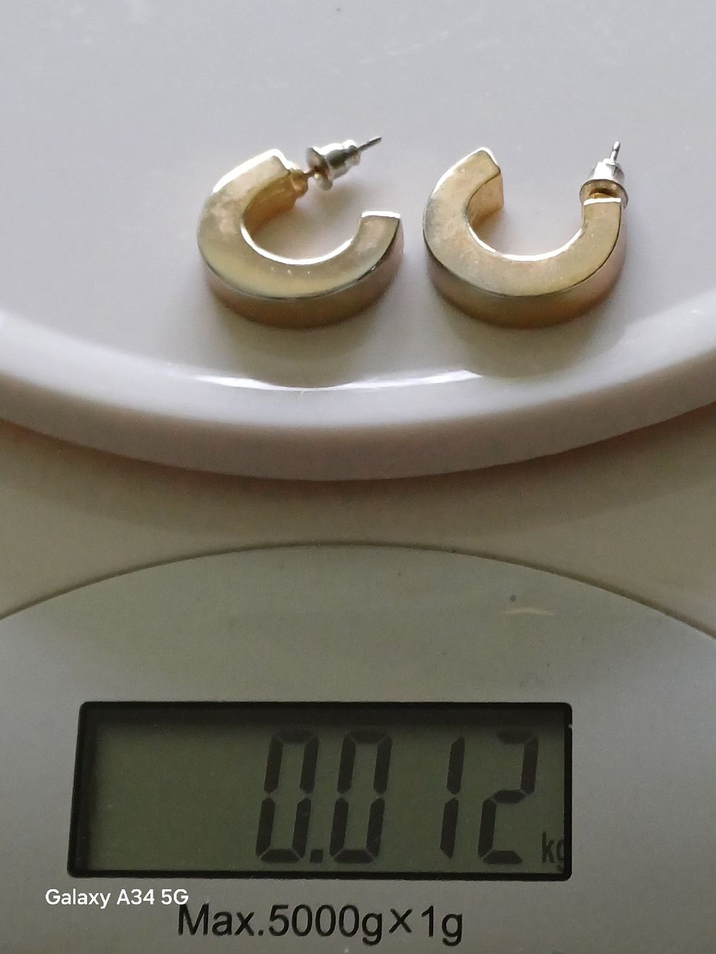 Ohrringe & -stecker: SCHÖNE OHRSTECKER "CREOLEN" VERGOLDET 2 CM – Gebraucht aus Au ZH von FashionConsultant 3