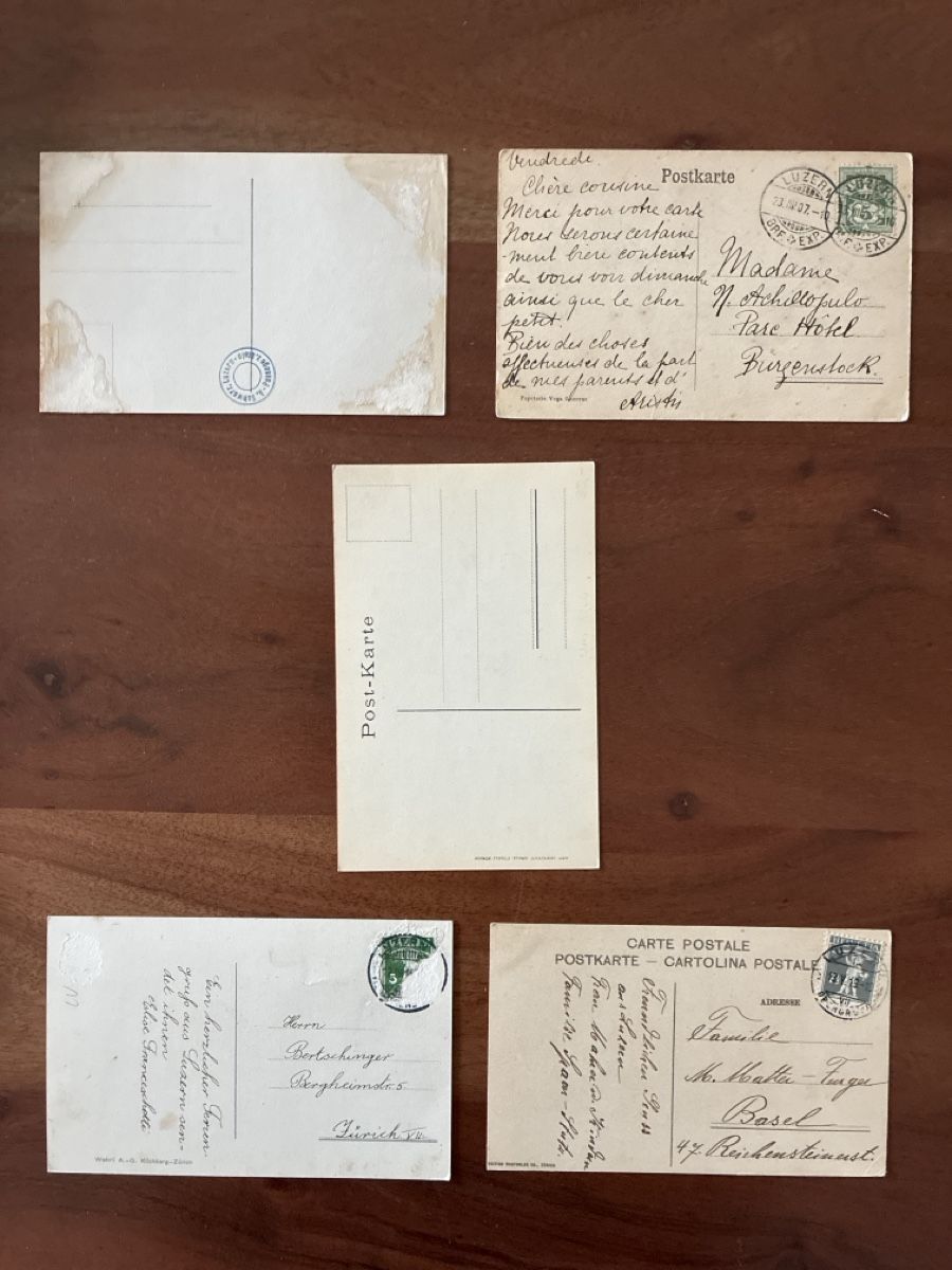 Cartoline postali: 10 Ansichtskarten Schweiz Luzern Schweizerhof Quai LU – Usato da Oftringen venduto da Cla.vD.74 3