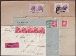 BAHNPOST-Sammlung von 25 Briefen, +mit gesuchten Stempeln!
