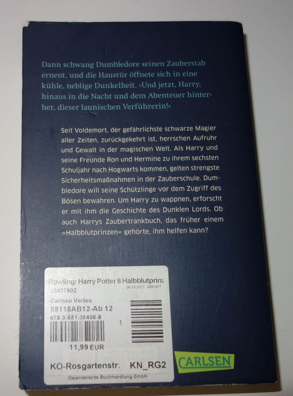 Libri: HARRY POTTER und der Halbblutprinz – Usato da Dietlikon venduto da Web-Trader 2