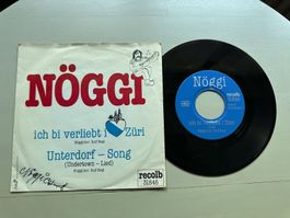 NÖGGI tolle Single Ich bin verliebt Züri SWISS 80's signiert