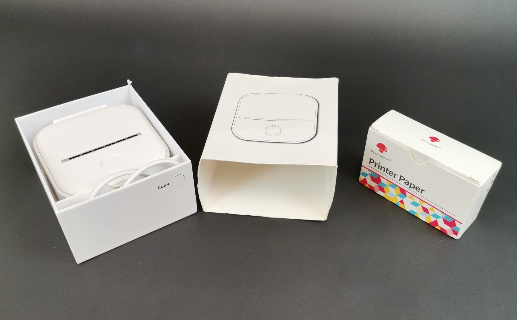 Drucker: PHOMEMO T02 Mini Bluetooth Thermodrucker + Thermal Paper – Gebraucht aus Schaffhausen von Restwert_SH 6