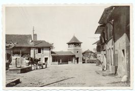 TANNAY Place d l'Horloge ANIMÉE Pferde-Fuhrwerk