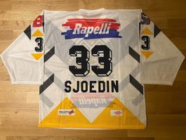 ORIGINAL HC LUGANO # 33 SJOEDIN TRIKOT MAILLOT MAGLIA XL