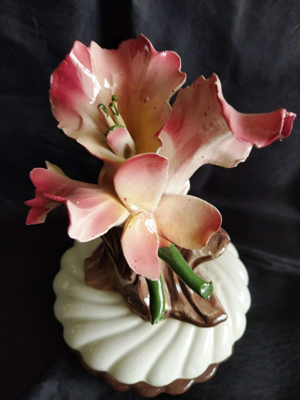 Zuccheriere: Bomboniere / Schmuckkästchen mit Blumenfigur – Nuovo (secondo la descrizione) da Zürich venduto da 1-2-3-Verkauft 3
