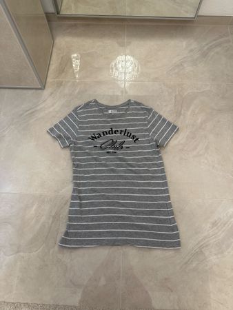 T-Shirt gestreift grau/weiss Grösse M Blend Zustand gut