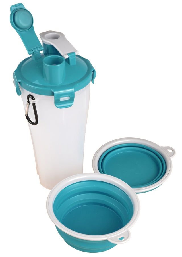 Mangimi: 2in1 Reisebecher für Wasser+Futter – Nuovo e nell'imballaggio originale da Wuppenau venduto da mscz