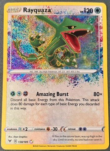 Pokémon Carte collezionabili: Rayquaza 138/185 Vivid Voltage – Usato da Wettingen venduto da TeamPocket