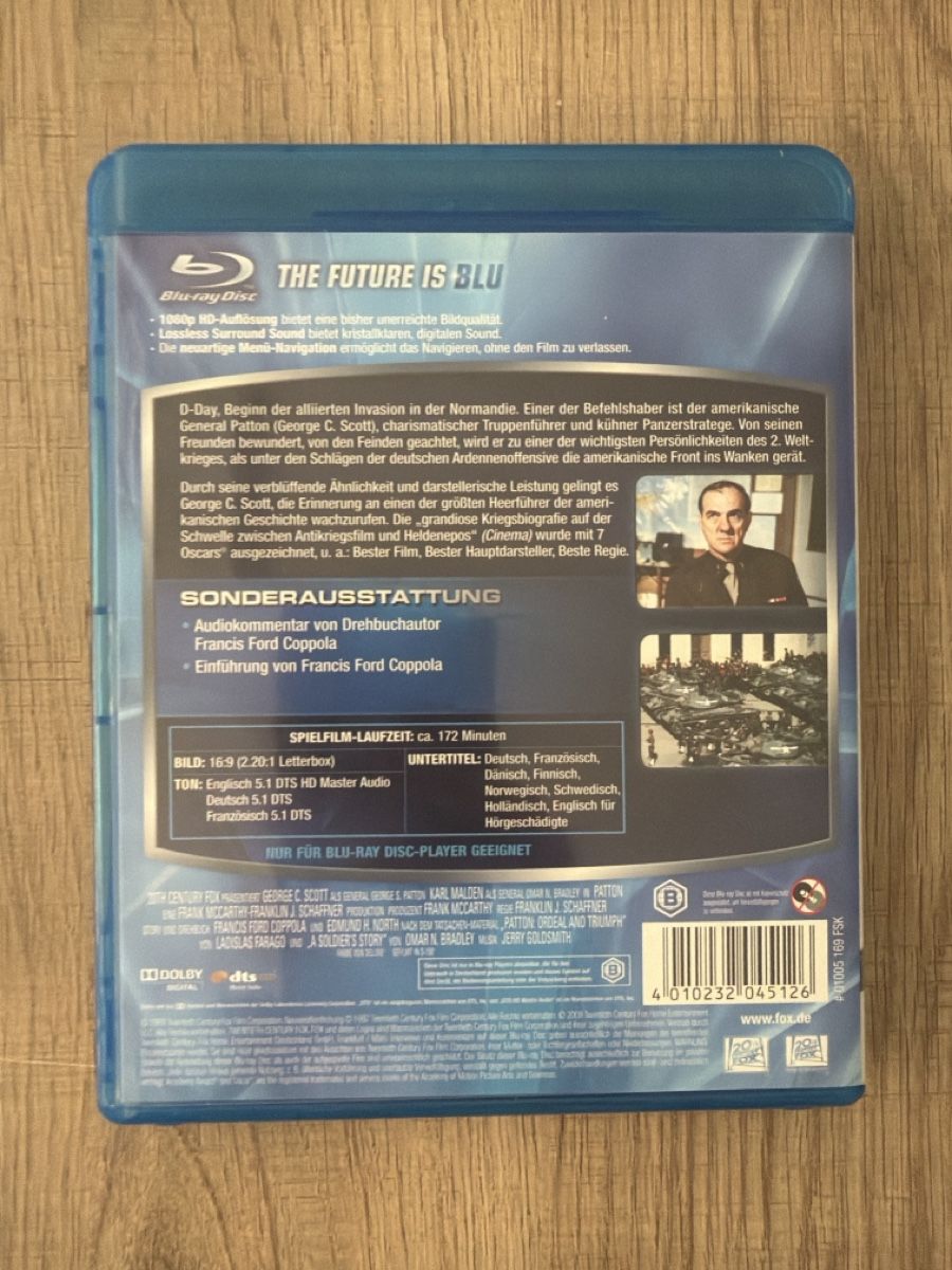Tutti i DVDs: Patton (1970) BluRay – Usato da Hagendorn venduto da masterchieff 1