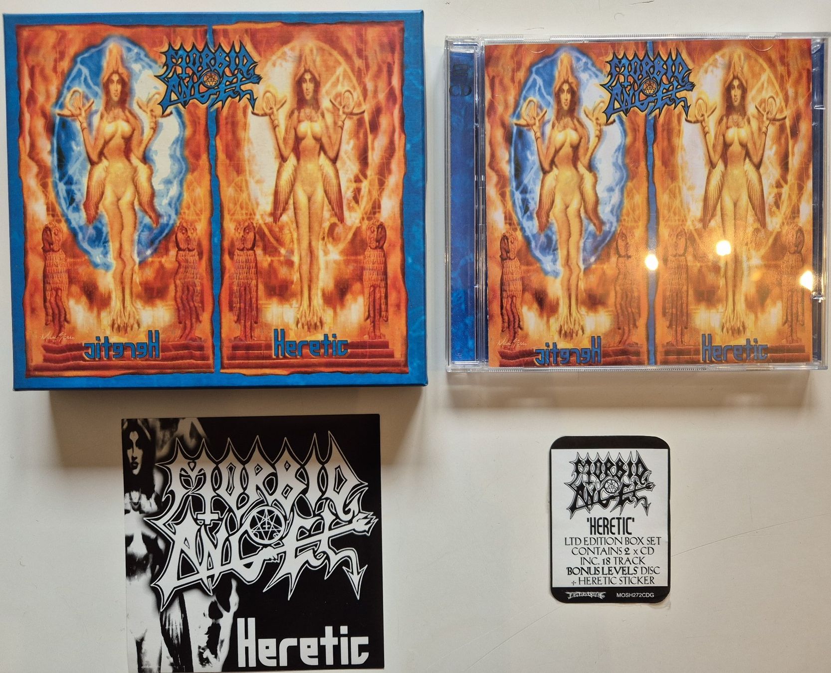 Coffret Morbid Angel Heretic édition limitée 2 CD et sticker (D ...